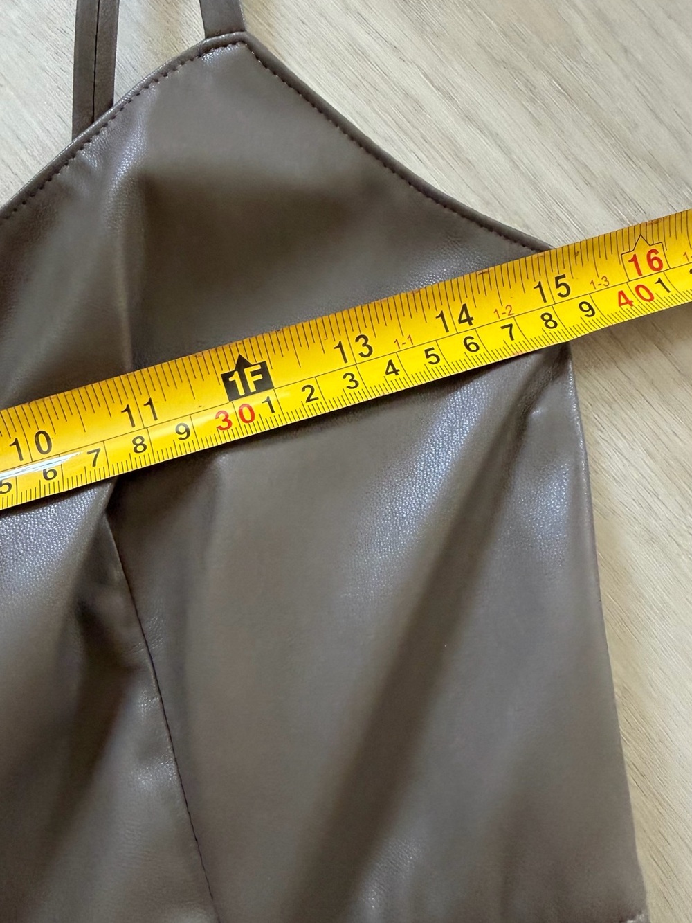 NWT J. Crew Collection Pleated Dress in Dark Hazel Faux Leather - Picture 4 of 5